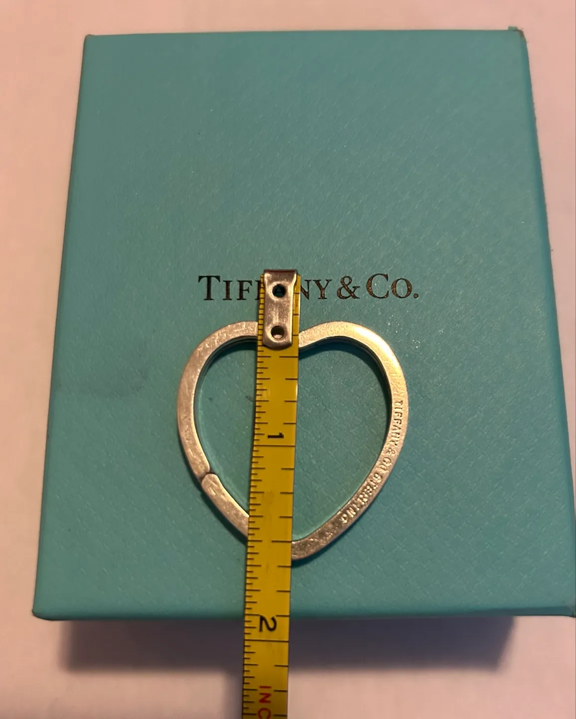 Tiffany & Co. Sterling Silver Heart Key Ring image indicator(2)