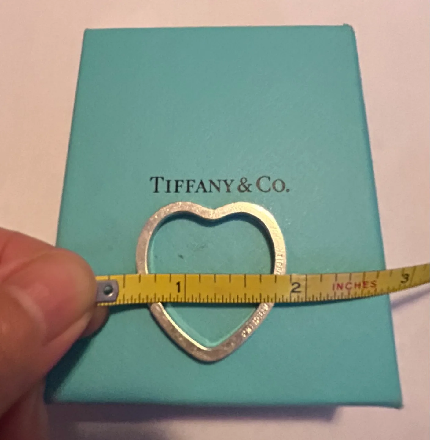 Tiffany & Co. Sterling Silver Heart Key Ring image indicator(4)