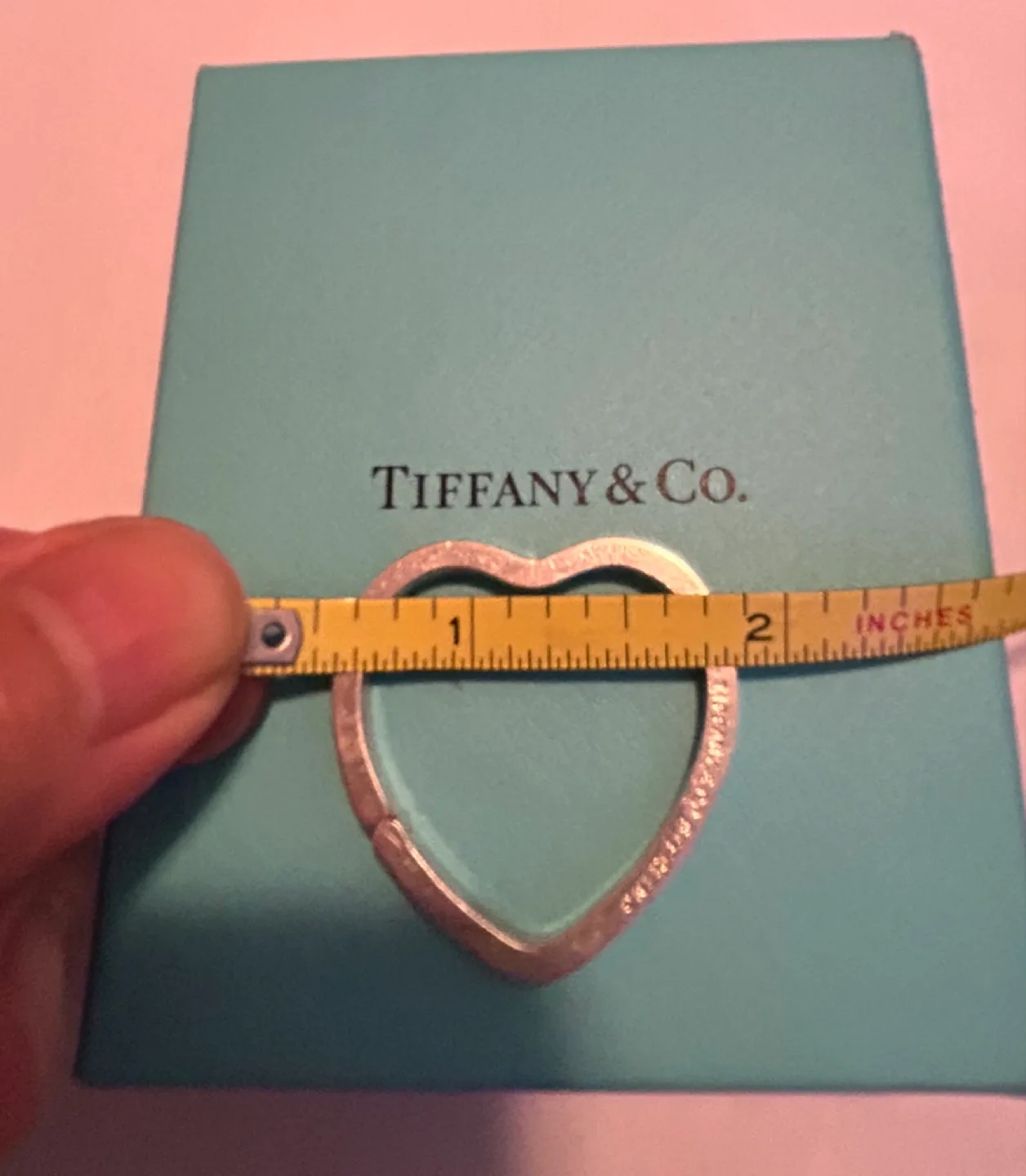 Tiffany & Co. Sterling Silver Heart Key Ring image indicator(5)