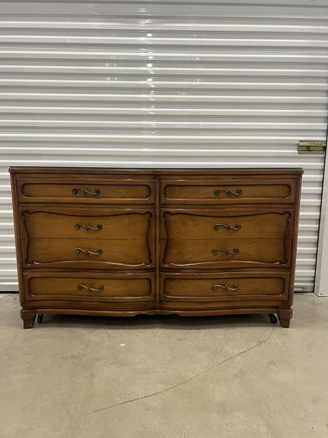 Vintage Wooden 8-Drawer Dresser