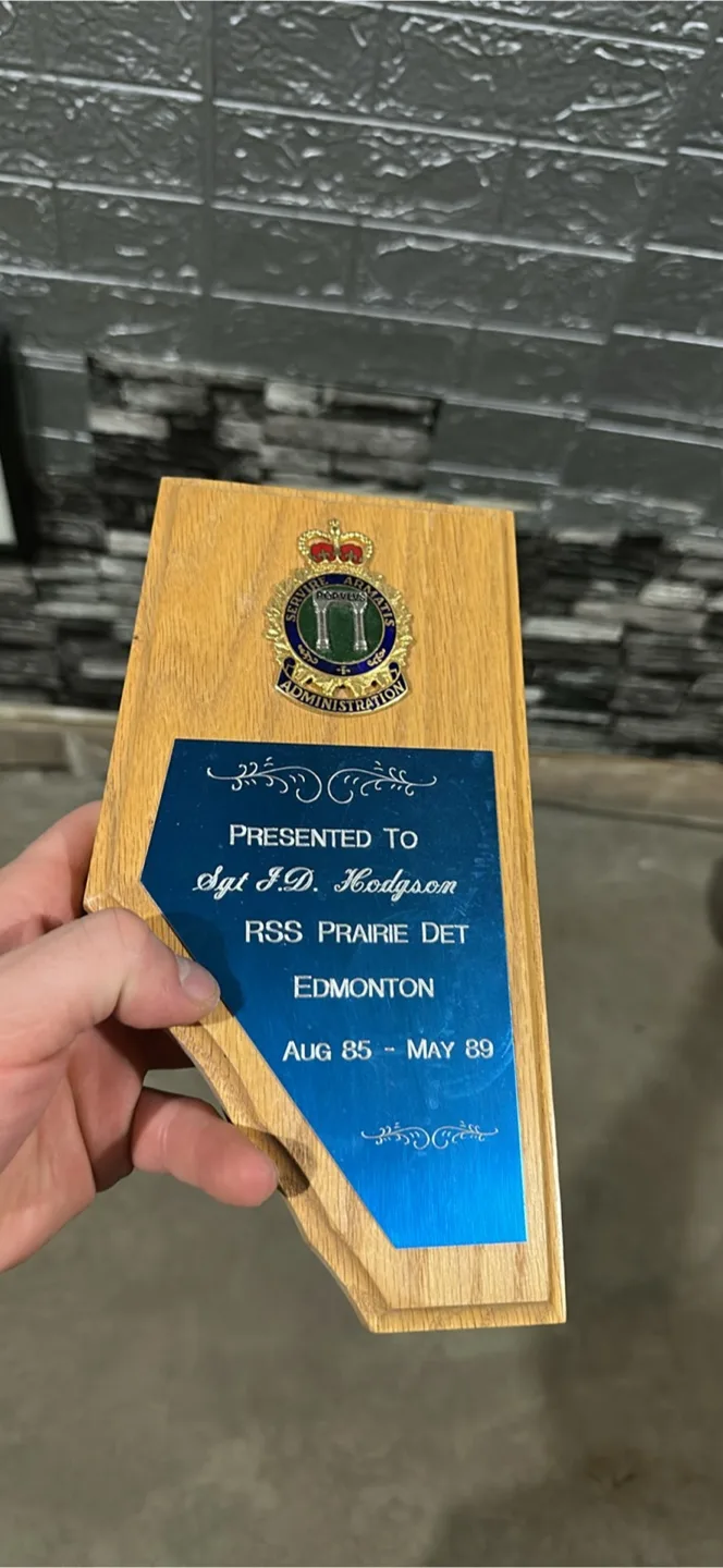 RSS Prairie Det Edmonton Award Plaque thumbnail