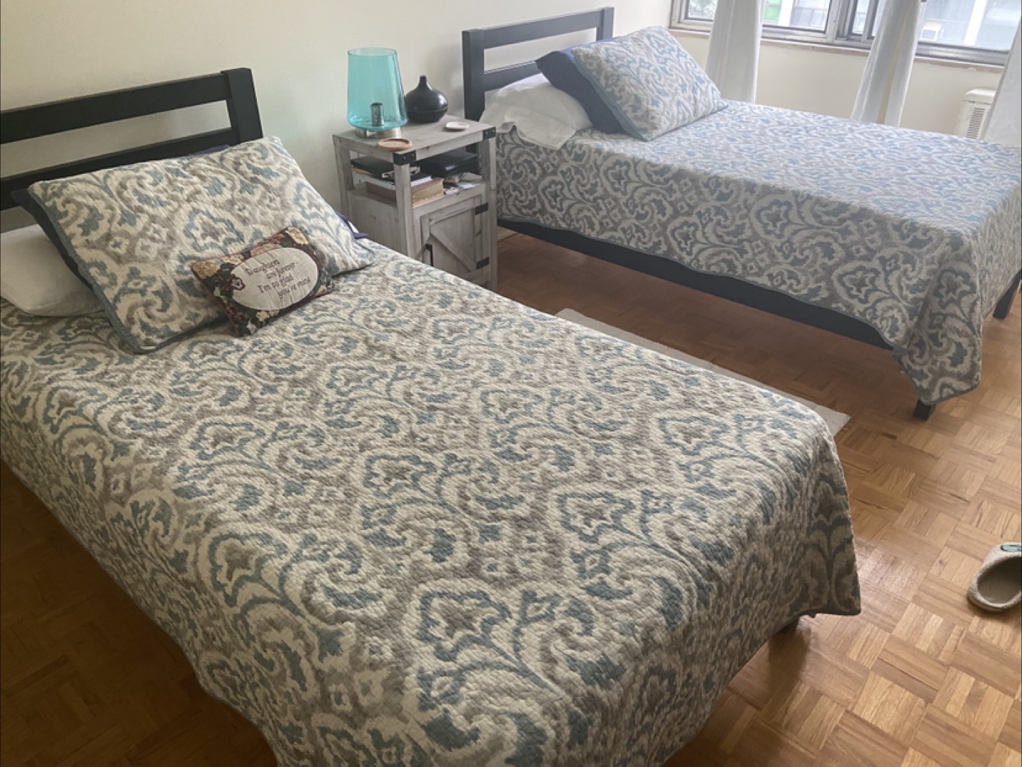 Twin Size Bed Frame with mattress - photo 2
