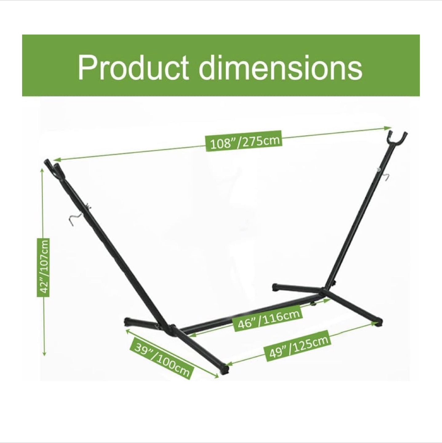 Striped Hammock with Stand & Carry Bag - photo 3