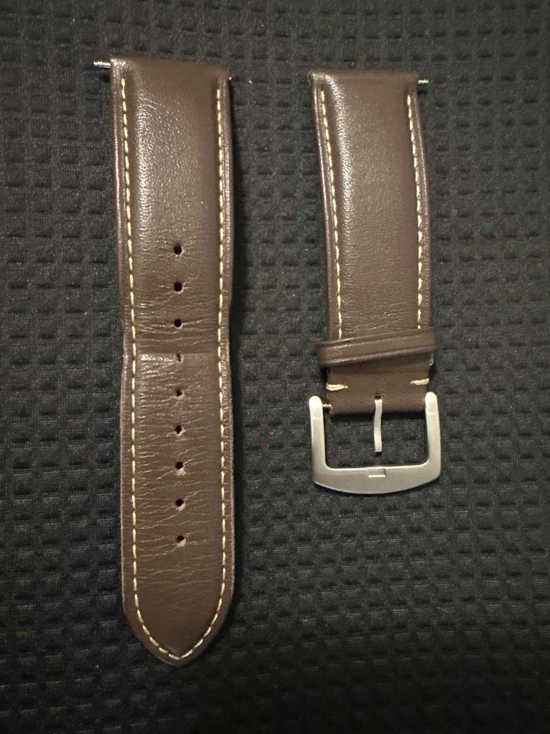 Wocci 24mm Brown Leather Watch Band - New