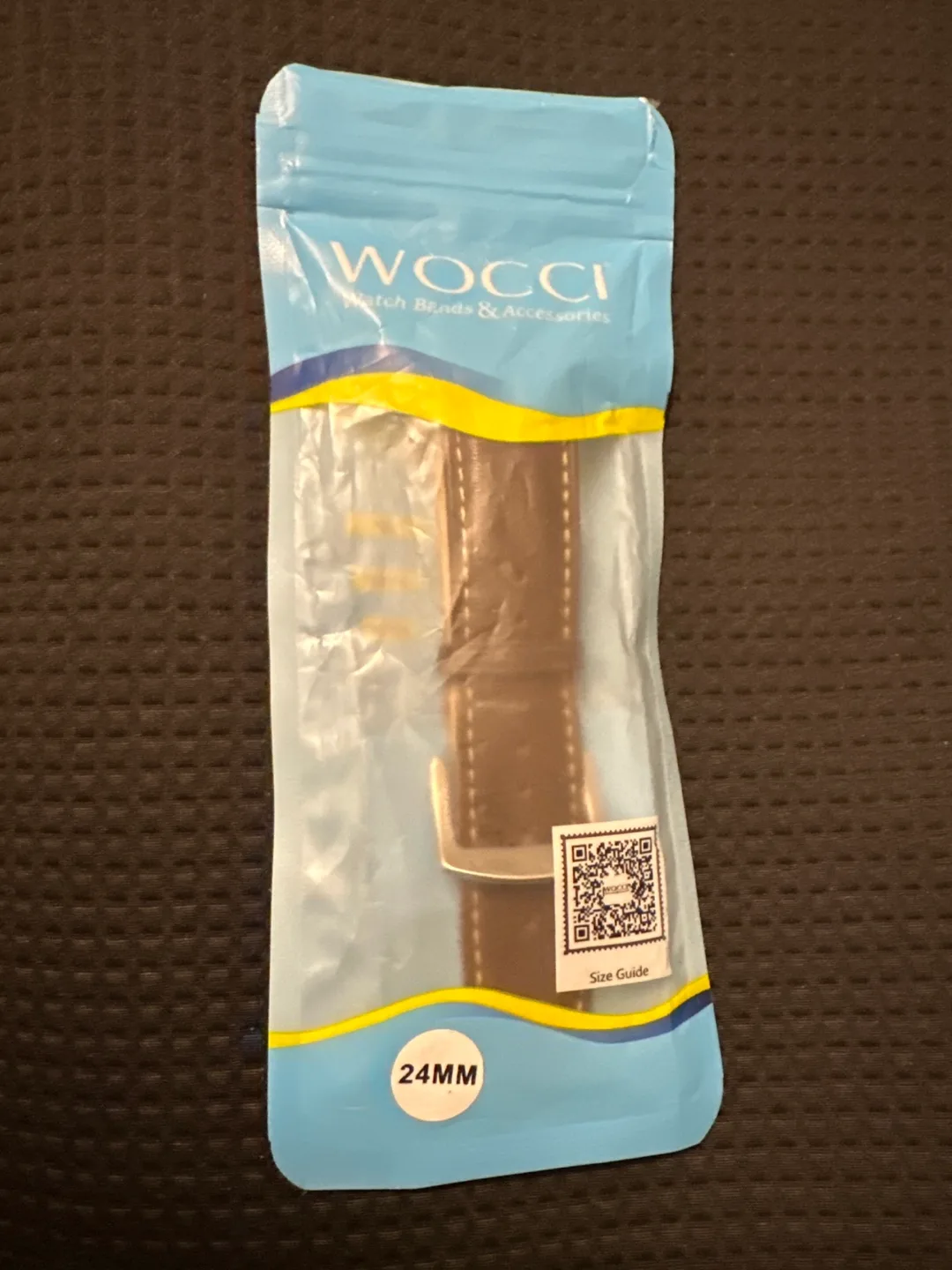 Wocci 24mm Brown Leather Watch Band - New image indicator(5)