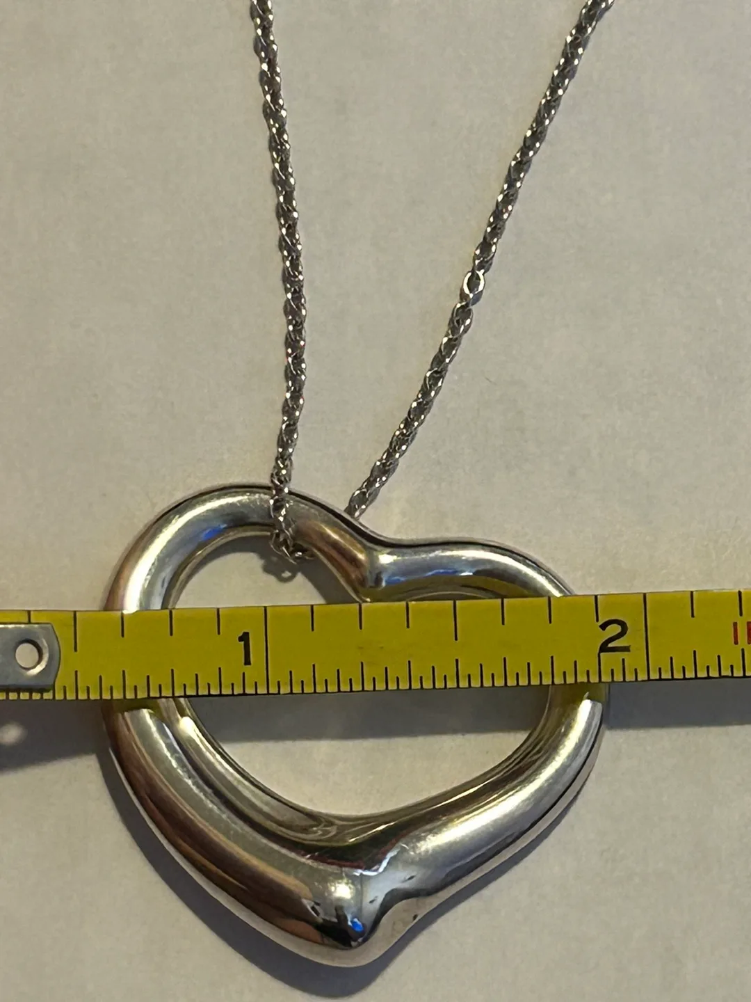 Tiffany & Co. Open Heart Pendant Necklace image indicator(4)