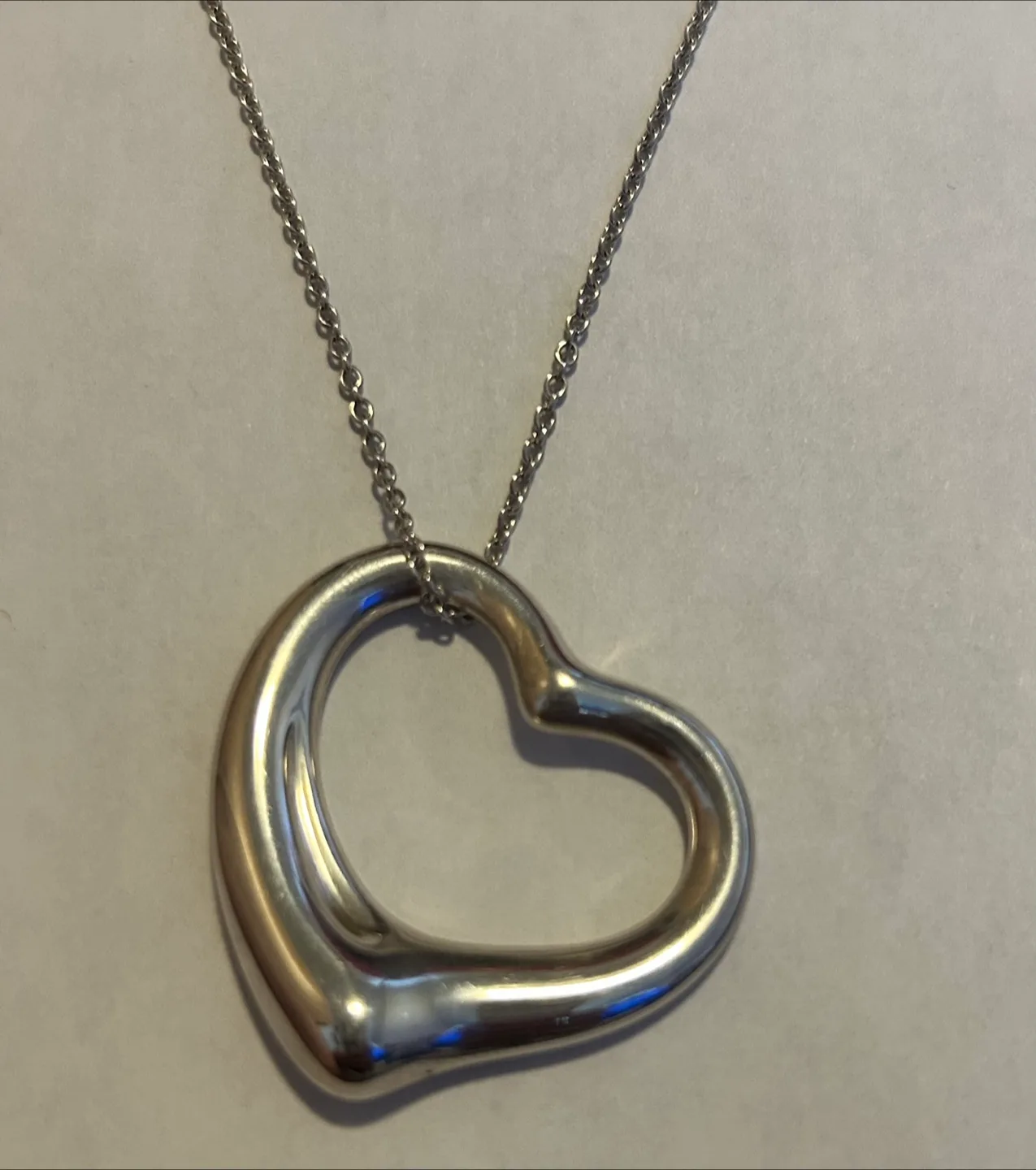 Tiffany & Co. Open Heart Pendant Necklace image indicator(6)
