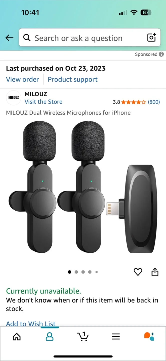 MILOUZ Dual Wireless Microphones for iPhone - New image indicator(4)