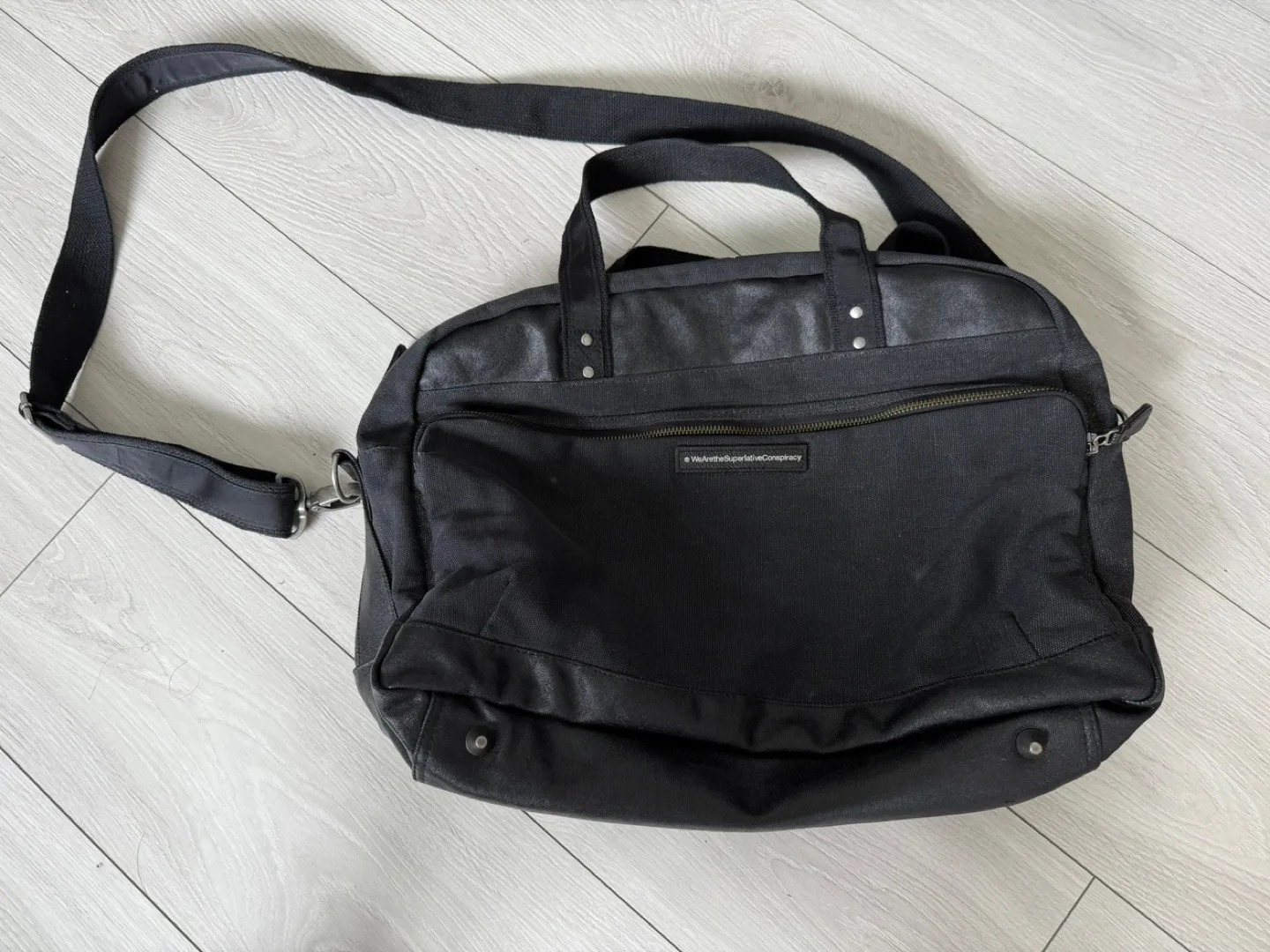 WESC Black Messenger Bag