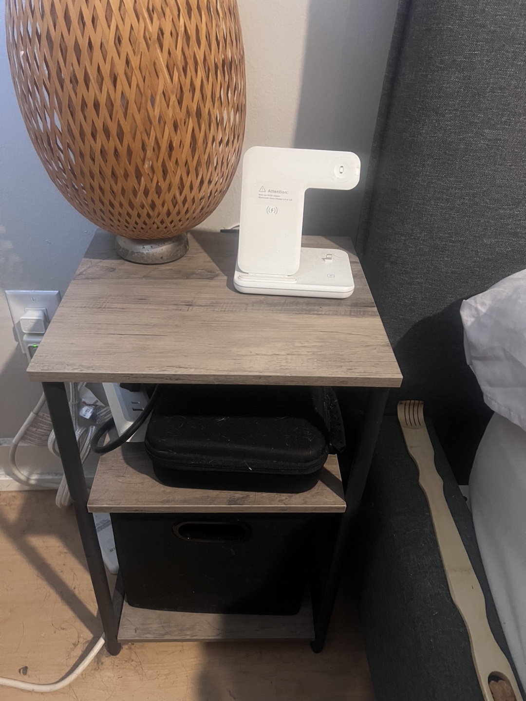 Nightstand with Charging Station - photo 2