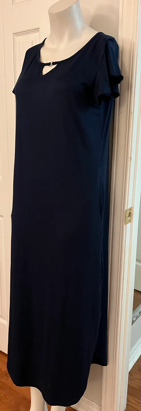 MISFAY Navy Blue Maxi Dress Size S image indicator(3)