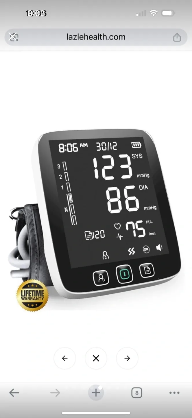 LAZLE Automatic Blood Pressure Monitor image indicator(5)