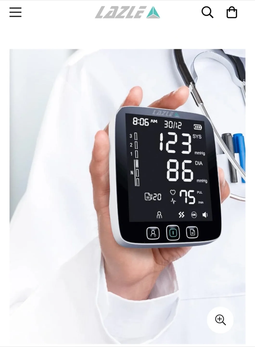 LAZLE Automatic Blood Pressure Monitor image indicator(2)
