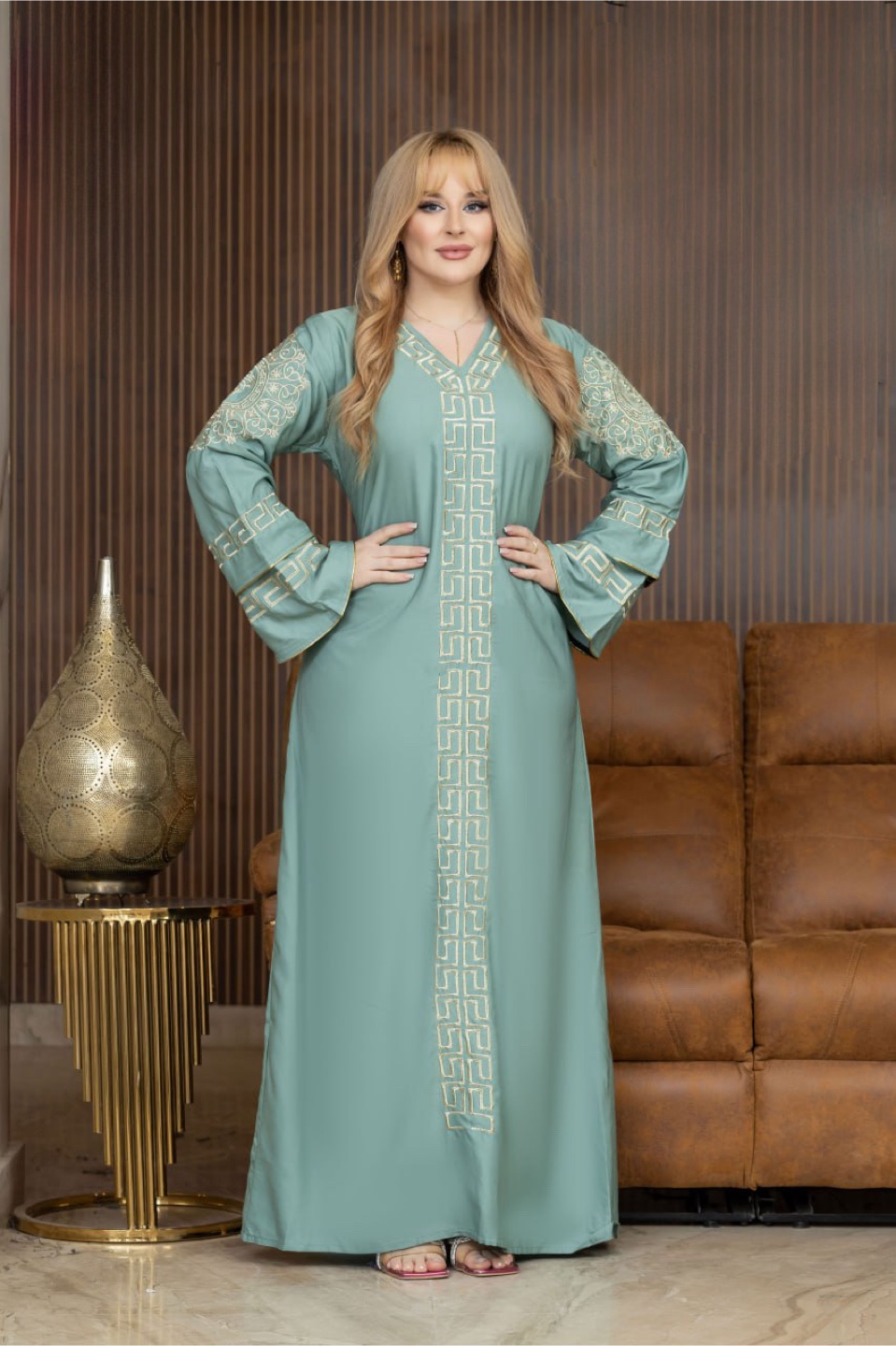 Elegant Embroidered Abaya Dress - photo 5