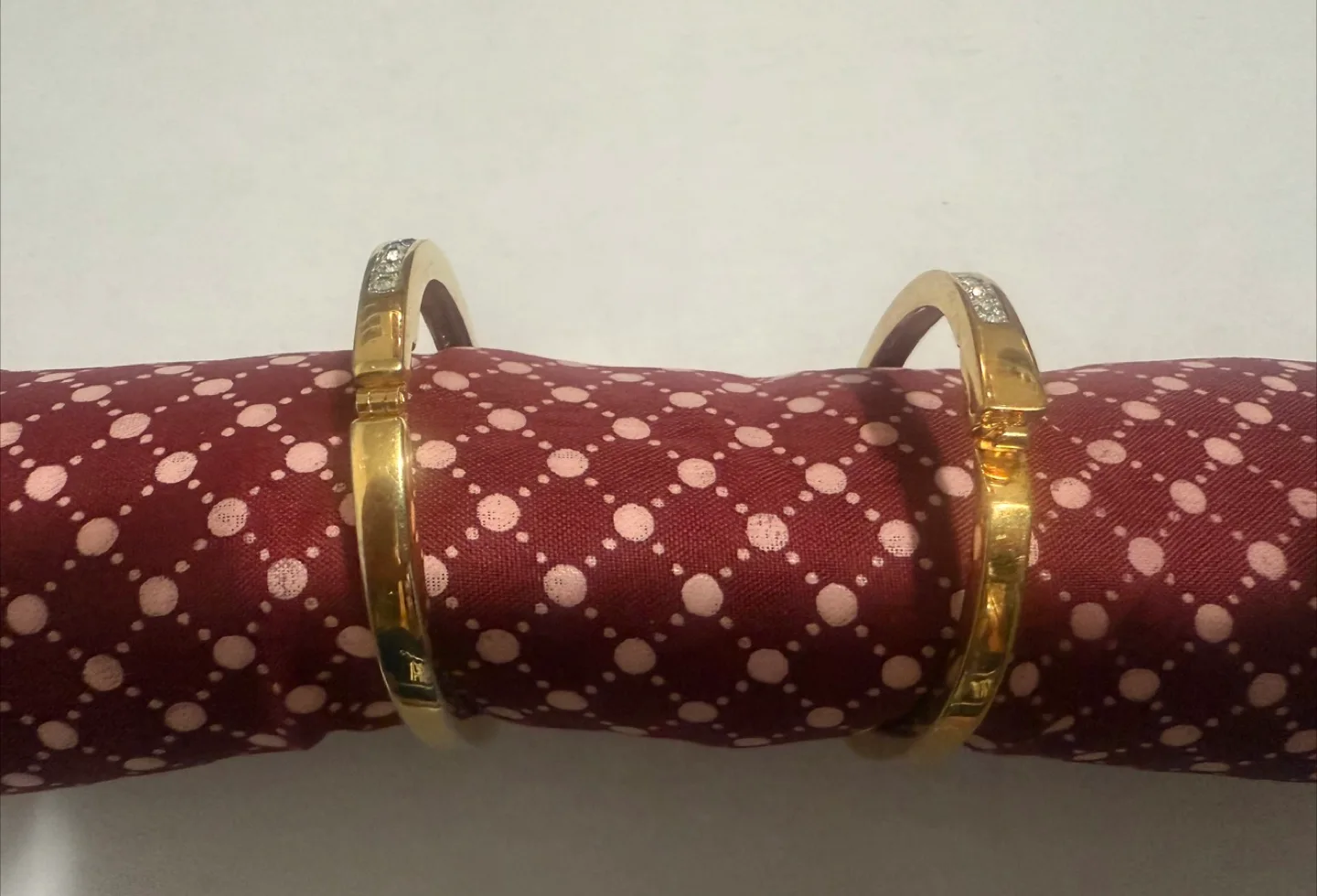 Swarovski Gold Bangle Bracelets with Rhinestones image indicator(6)