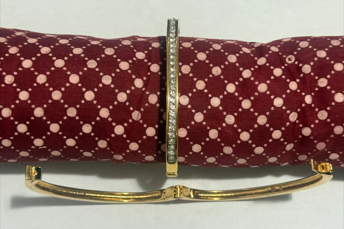 Swarovski Gold Bangle Bracelets with Rhinestones image indicator(7)