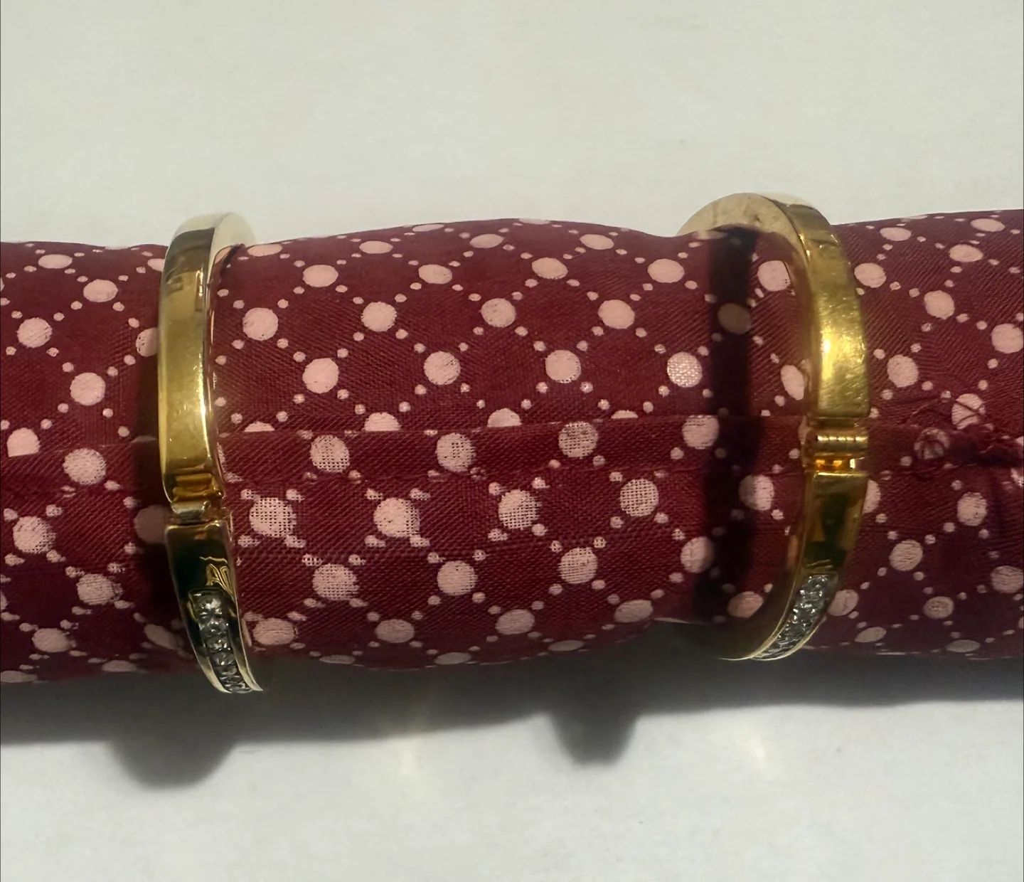 Swarovski Gold Bangle Bracelets with Rhinestones image indicator(3)