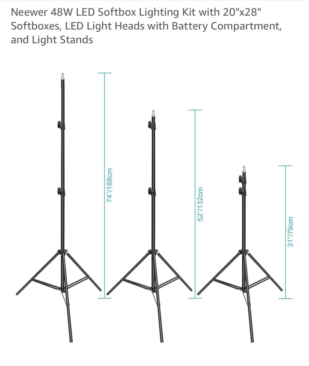 Neewer 48W LED Softbox Lighting Kit (Qty. 2) image indicator(7)