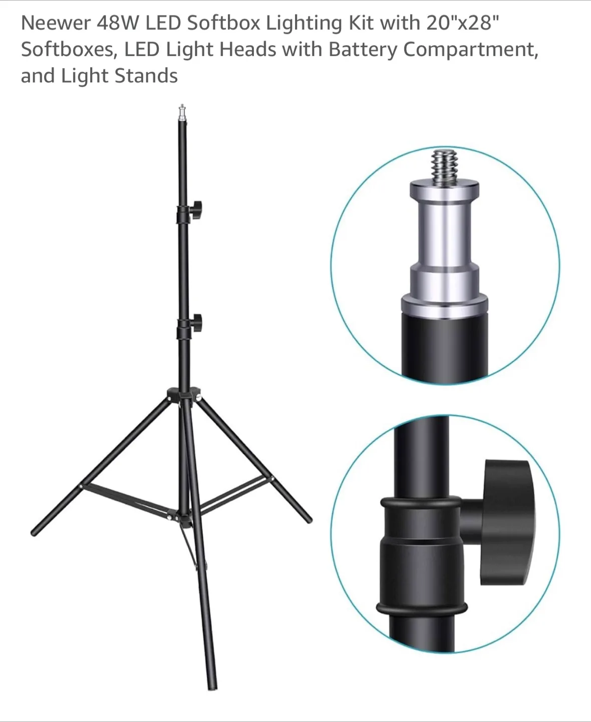 Neewer 48W LED Softbox Lighting Kit (Qty. 2) image indicator(8)
