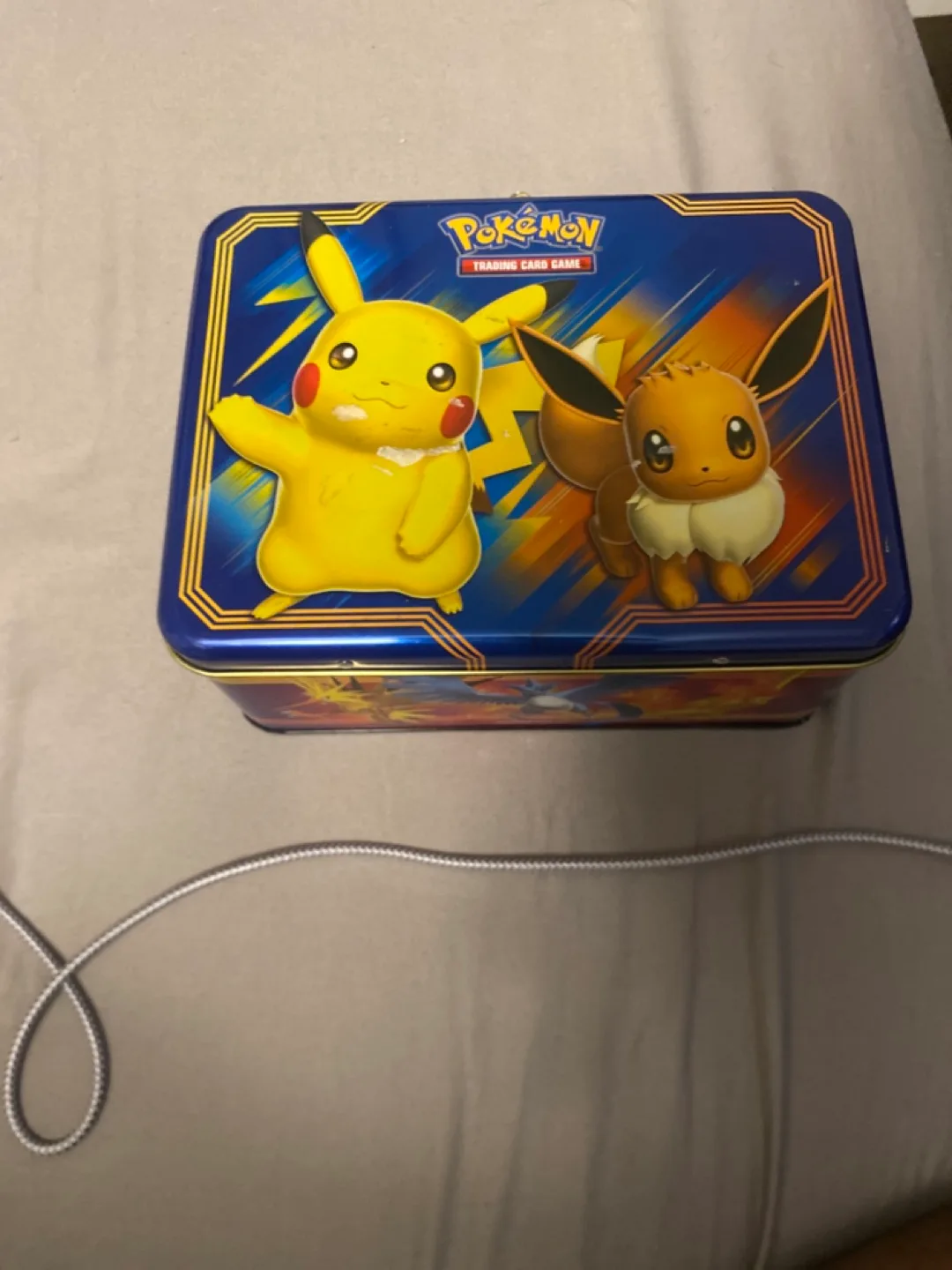 Pokemon Trading Card Game Tin - Pikachu & Eevee thumbnail