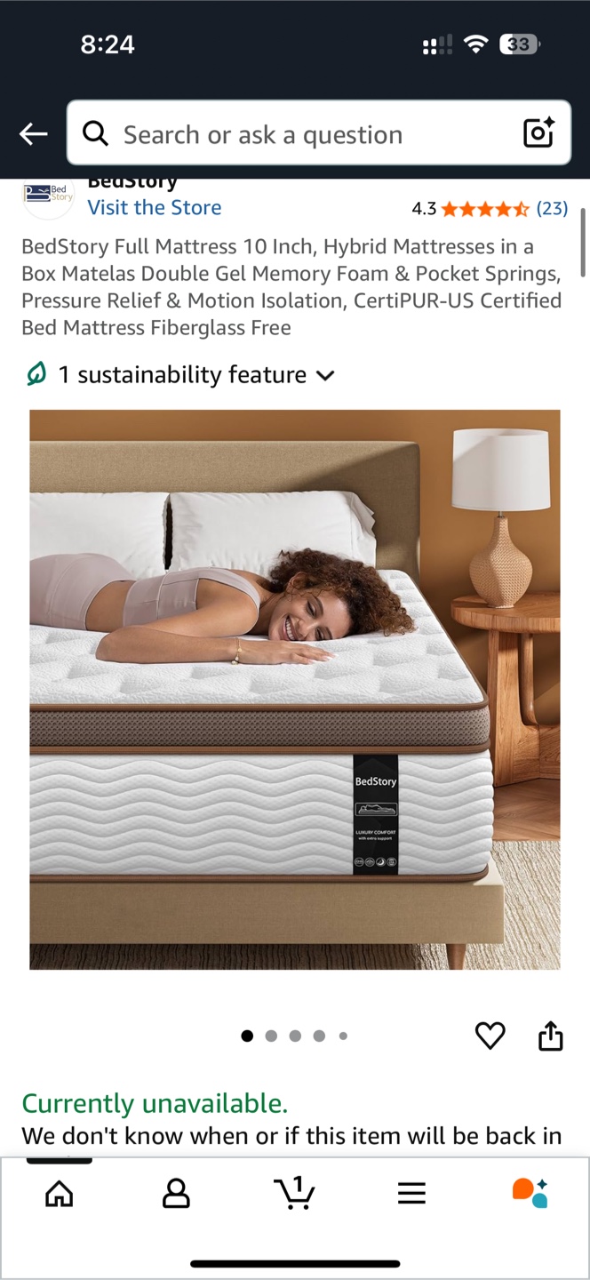 King Mattress, BedStory 10 Inch Hybrid - photo 4