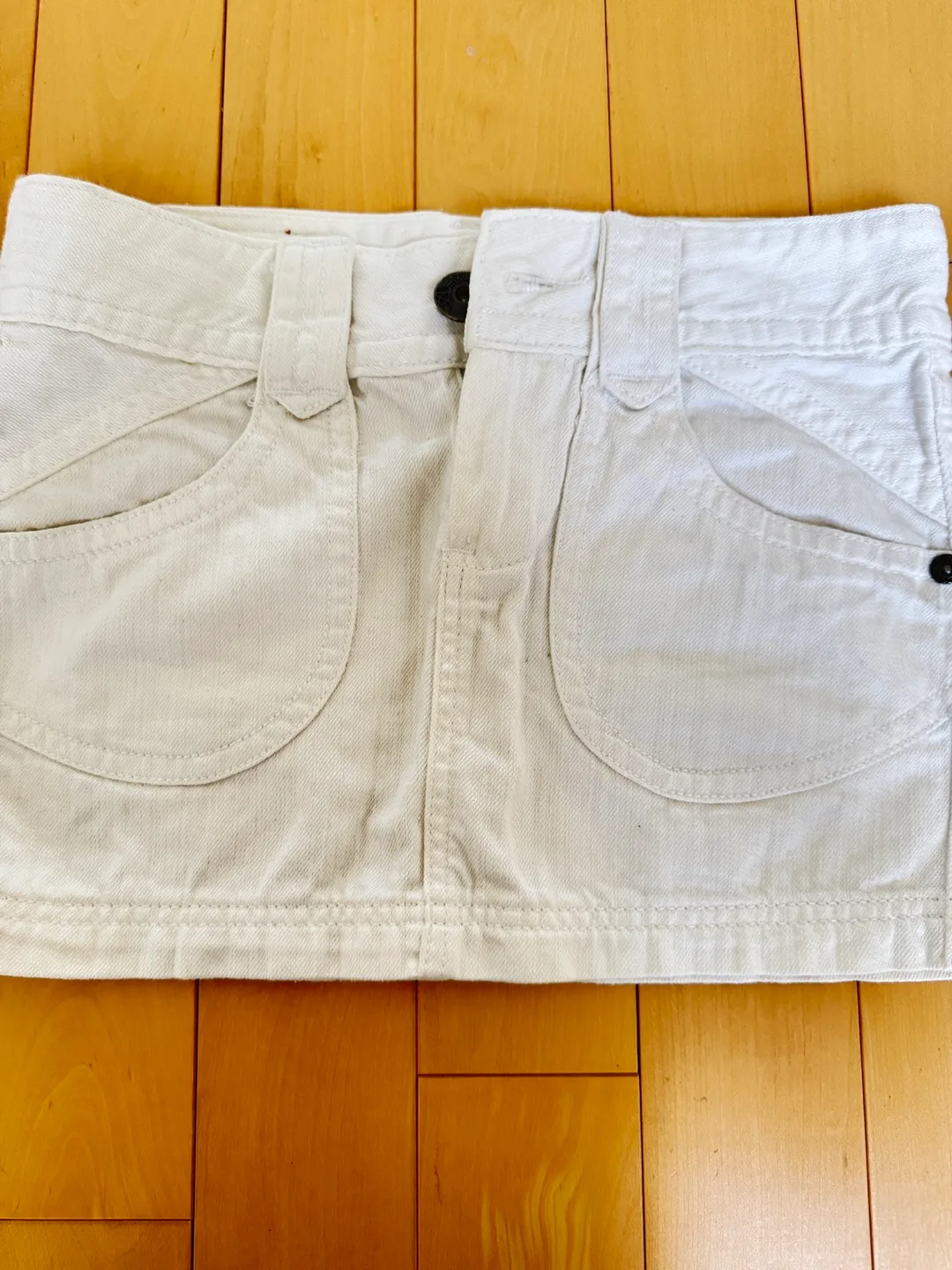 Amisu White Denim Skirt - Size Small image indicator(4)