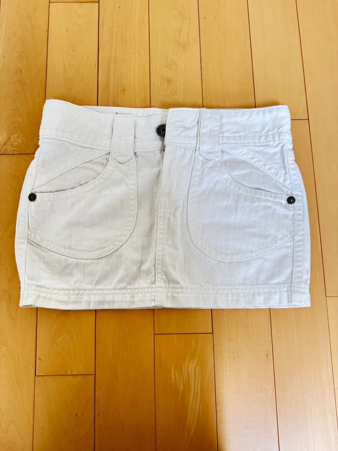 Amisu White Denim Skirt - Size Small image indicator(3)