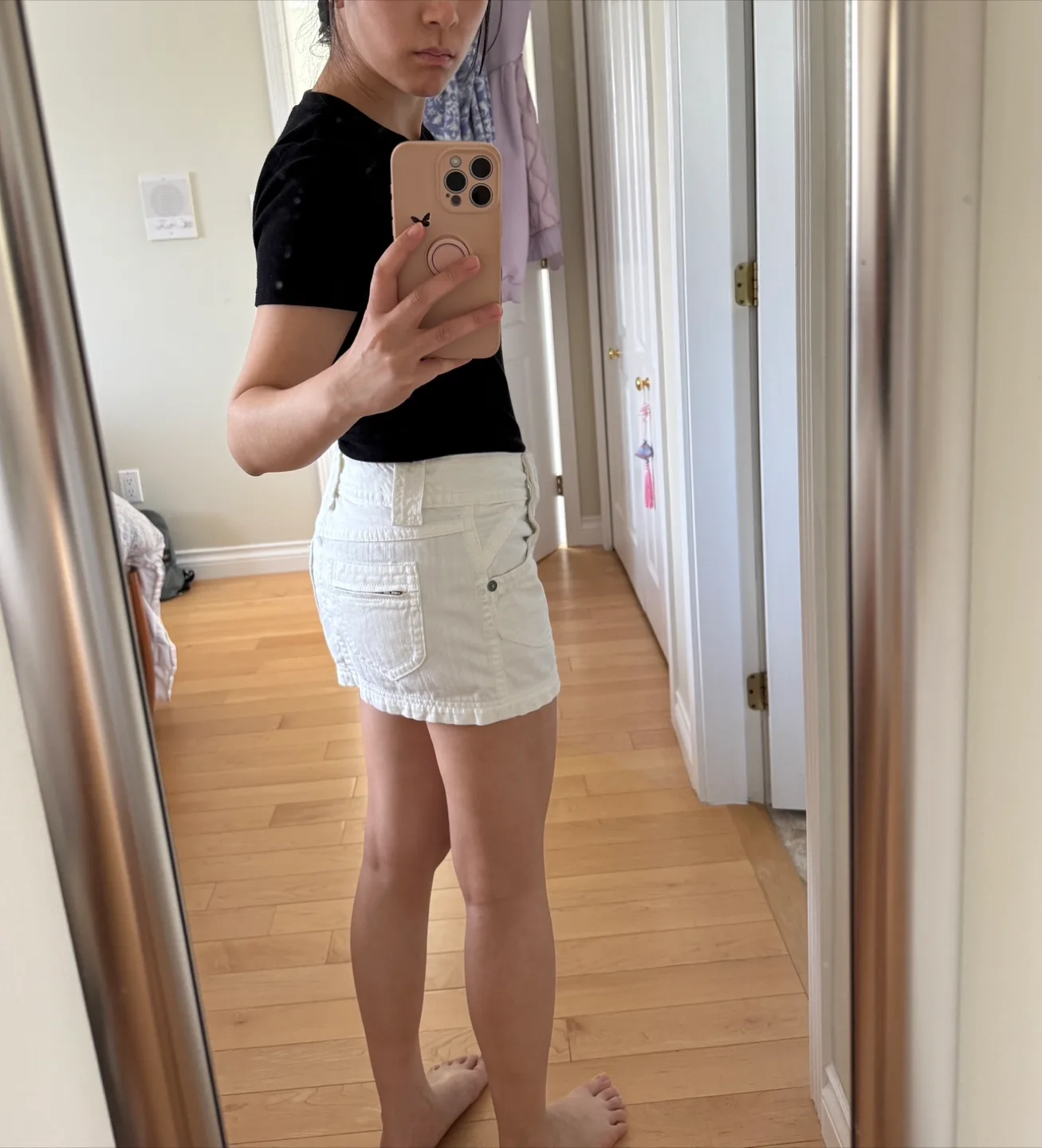 Amisu White Denim Skirt - Size Small image indicator(2)