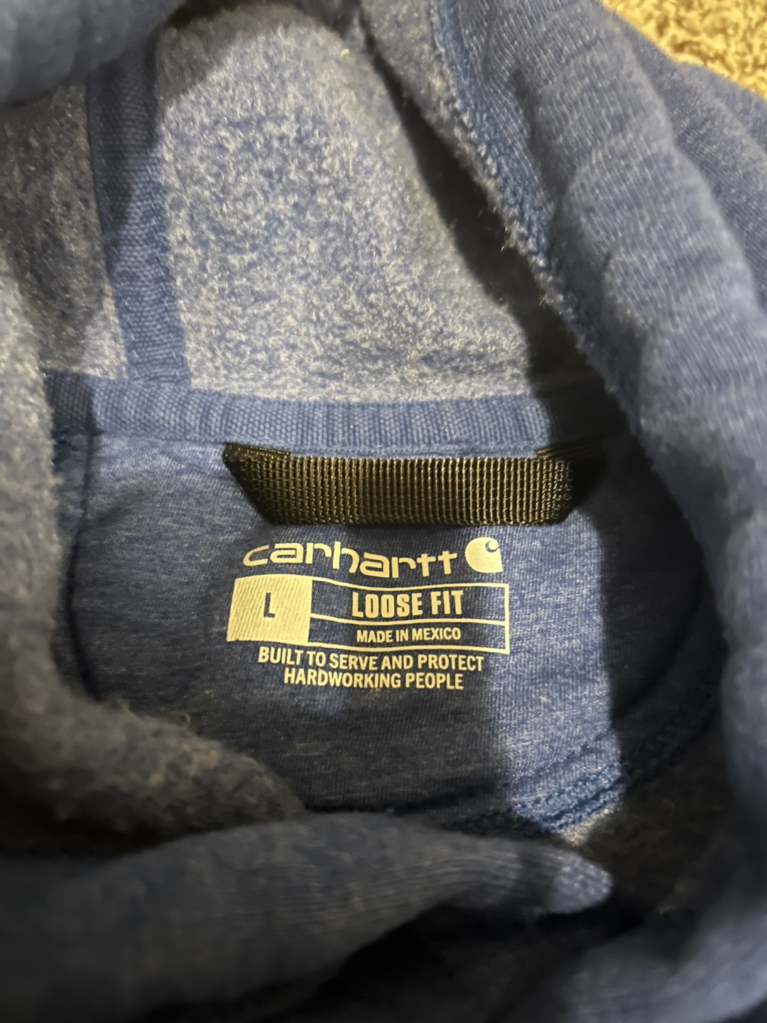 Carhartt Blue Hoodie - Size L - photo 3