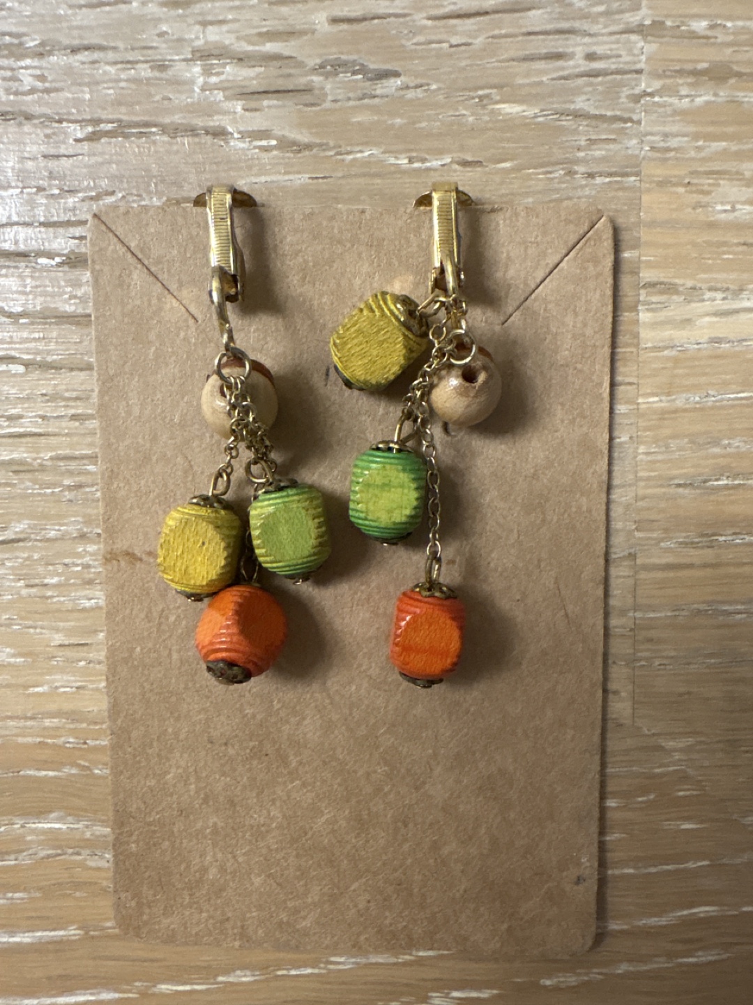 🧡Clip ons Lantern Dangle Earrings - Colorful & Unique!