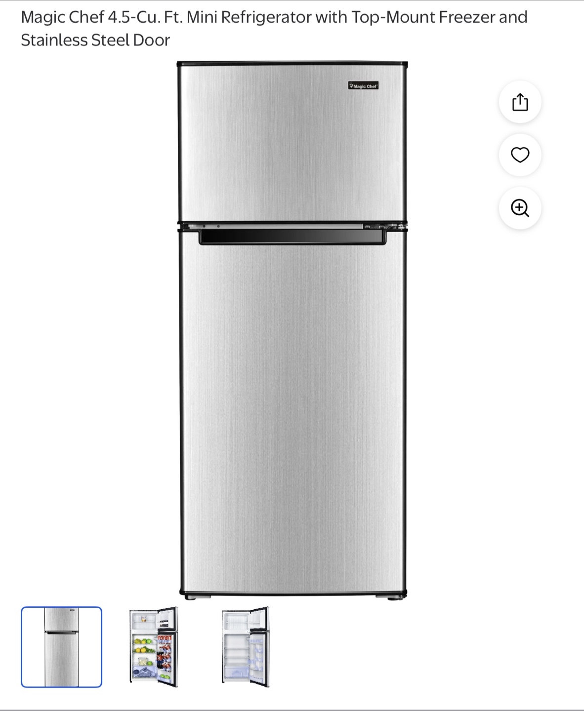 Magic Chef 4.5 Cu. Ft. Mini Refrigerator