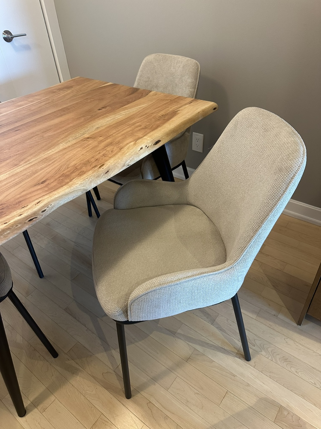 Live Edge Wood Dining Table with 4 Chairs - photo 5
