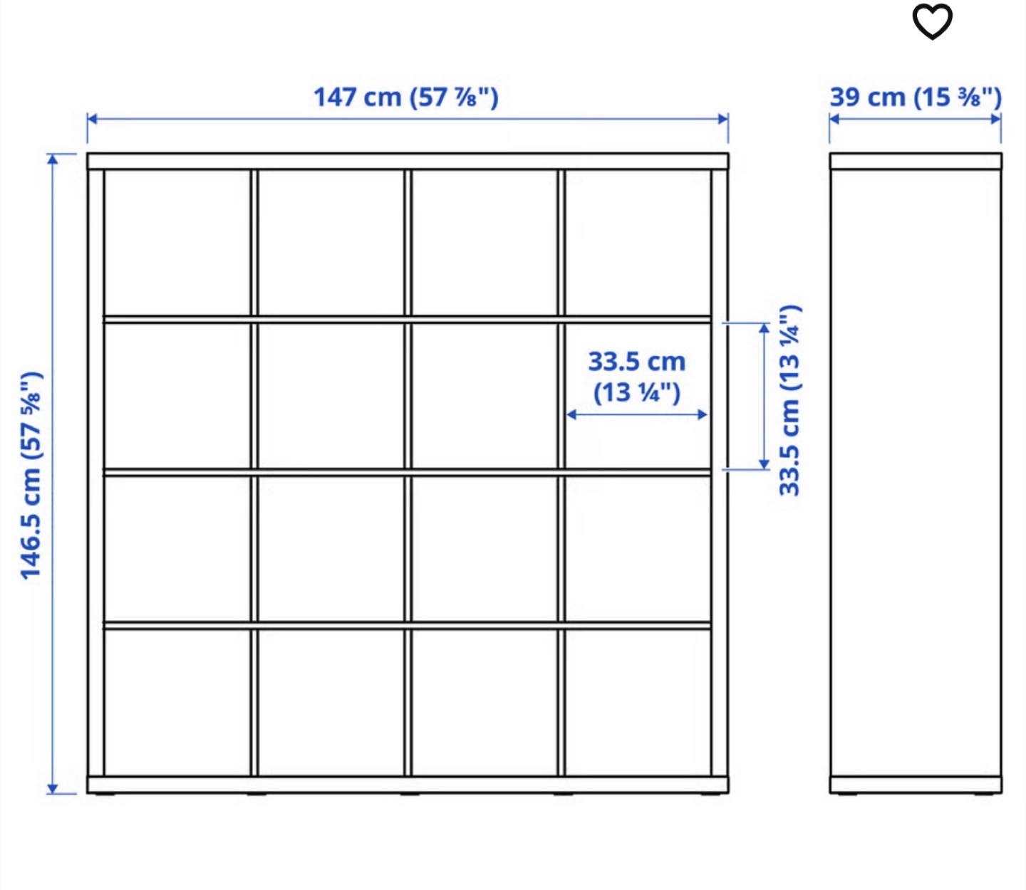 IKEA Kallax White Shelving Unit - photo 2