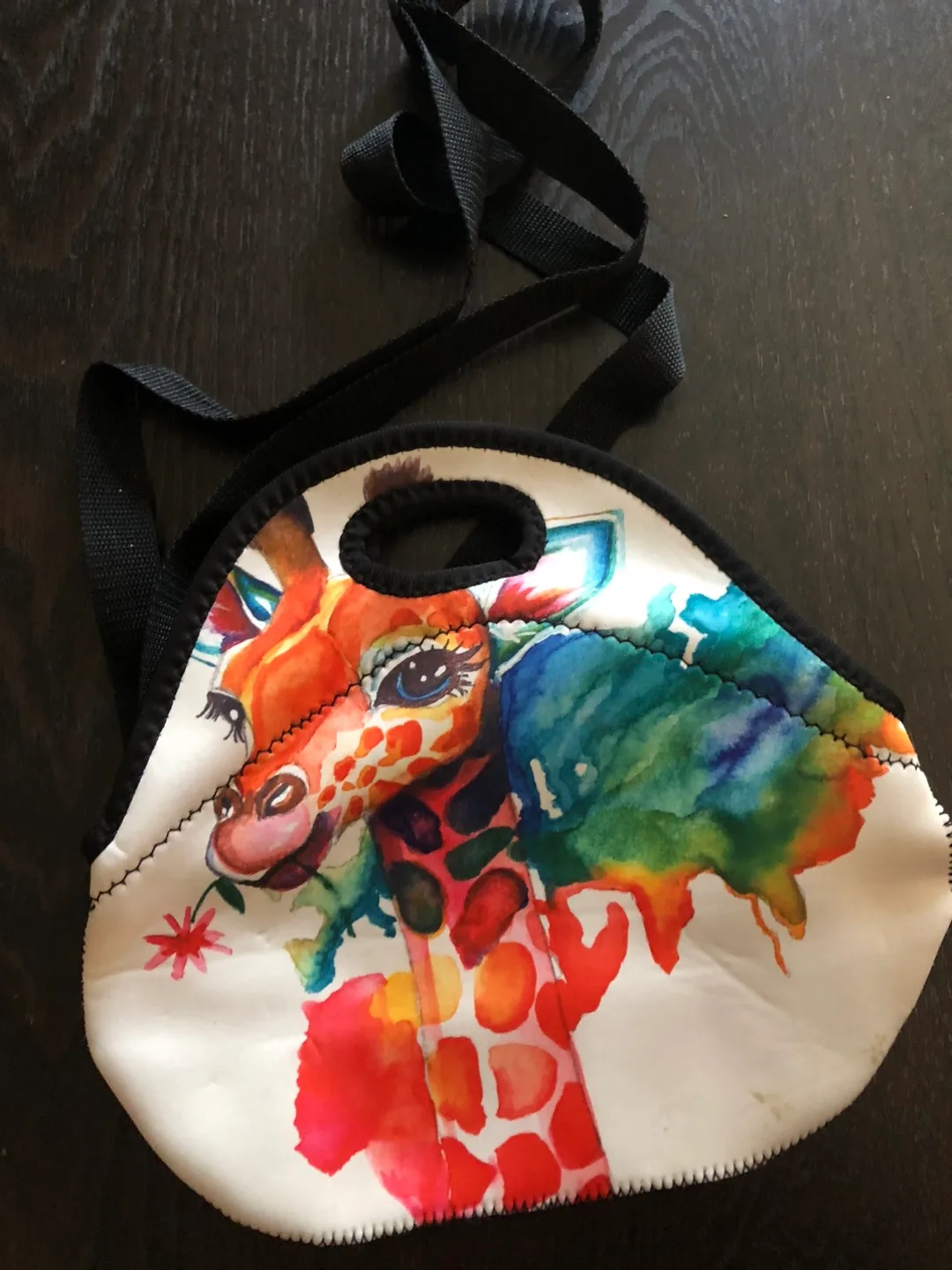 Giraffe Print Lunch Bag