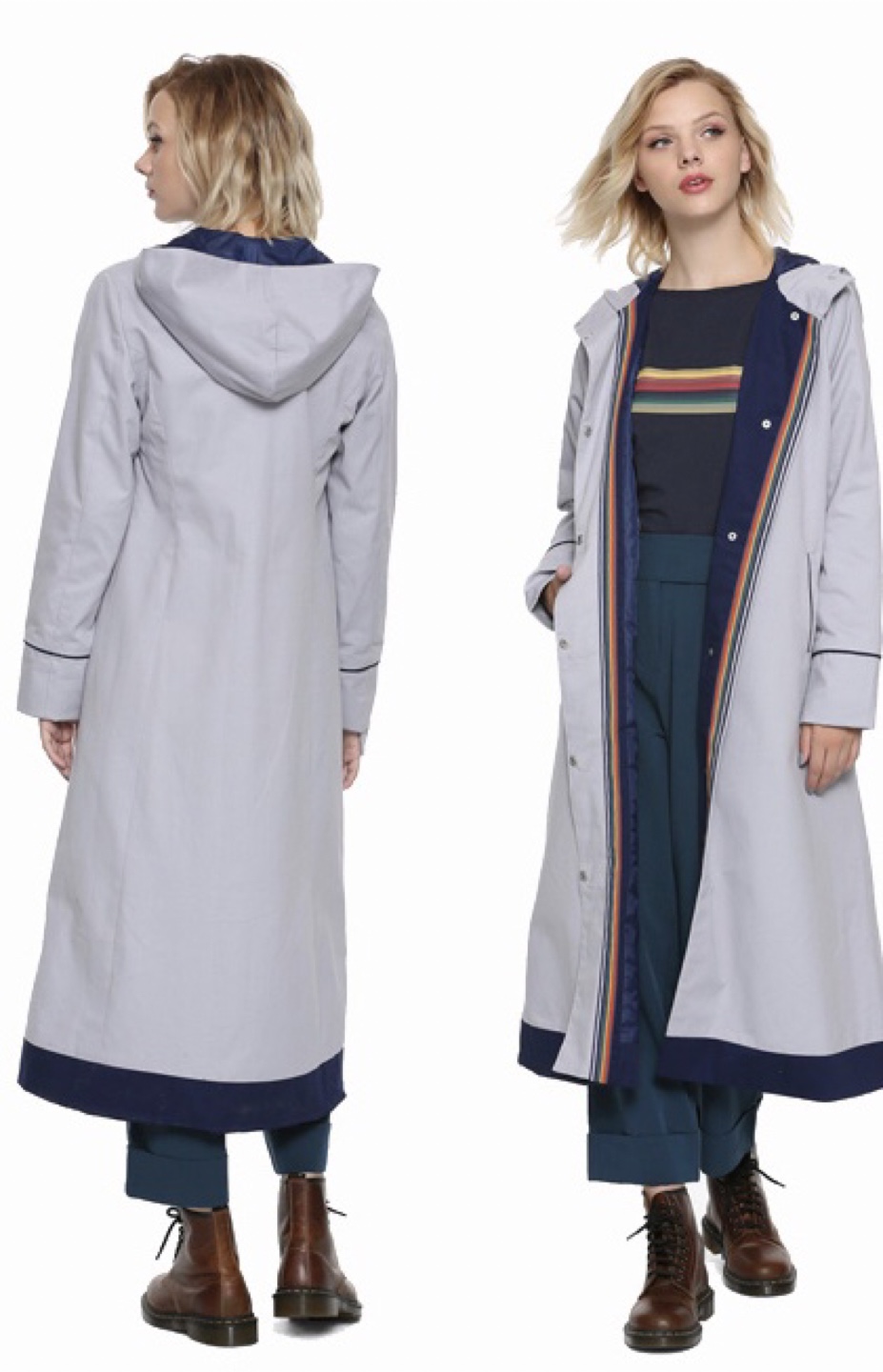 Doctor Who Trench Coat - Size MD - photo 4