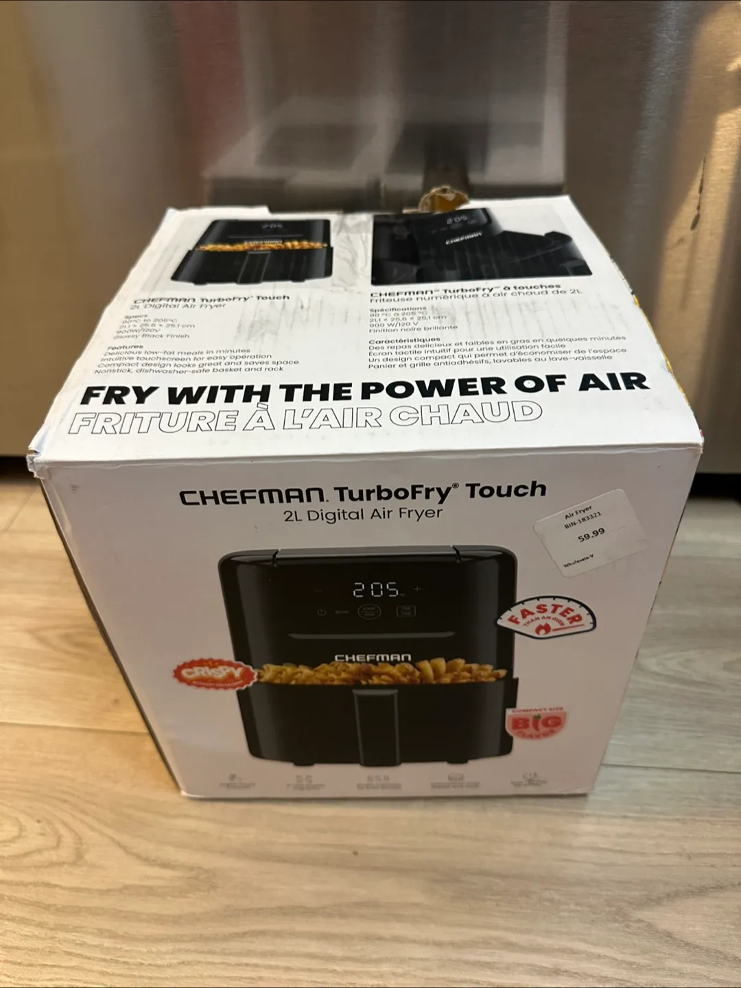 Chefman TurboFry Touch 2L Digital Air Fryer - New thumbnail