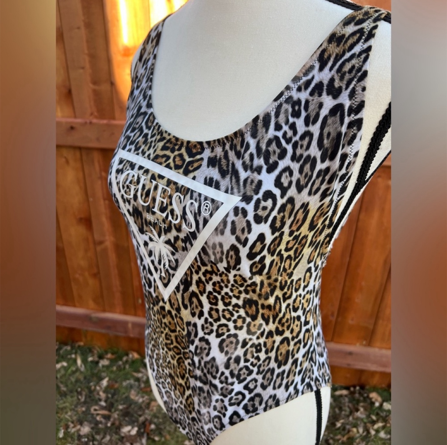 Guess Leopard Print Swimsuit