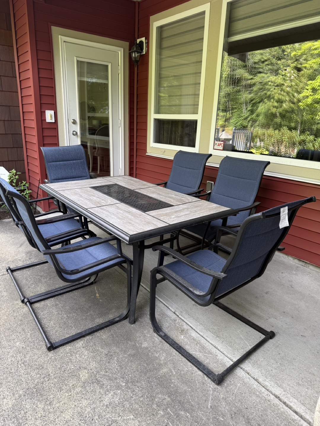 Patio Dining Set with 6 Chairs