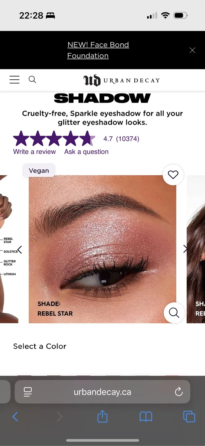 Brand new in box Urban Decay Moondust Shadow - Rebel Star image indicator(4)