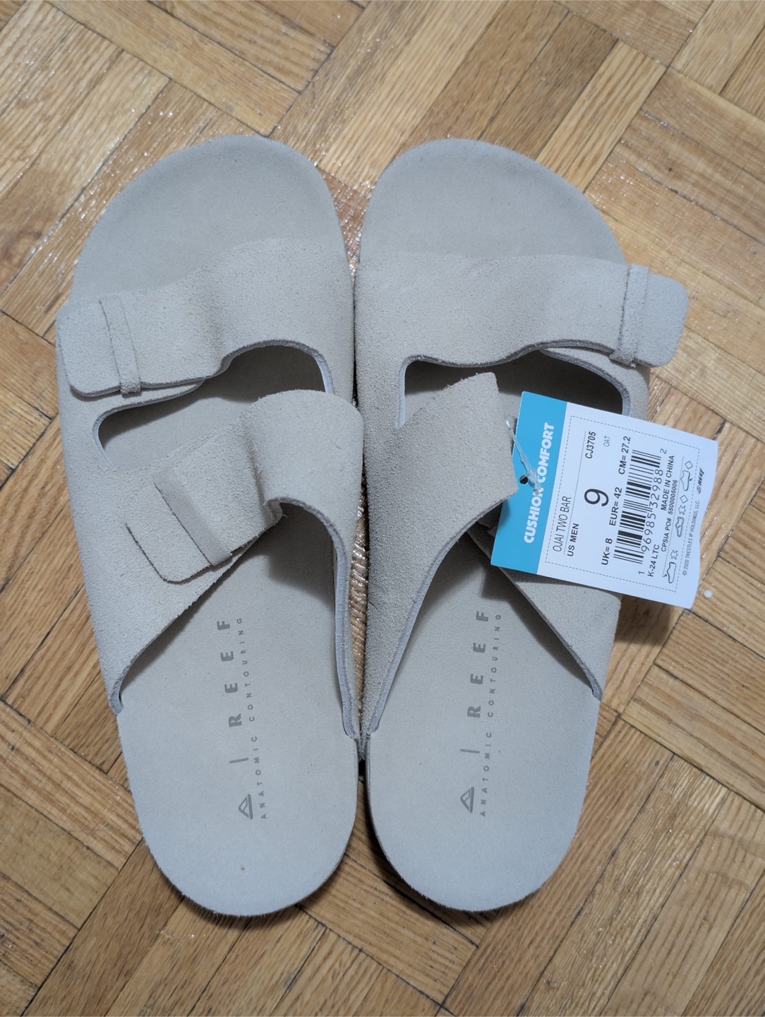 Reef S24 Ojai Two Bar Oat Sandals - Size 9