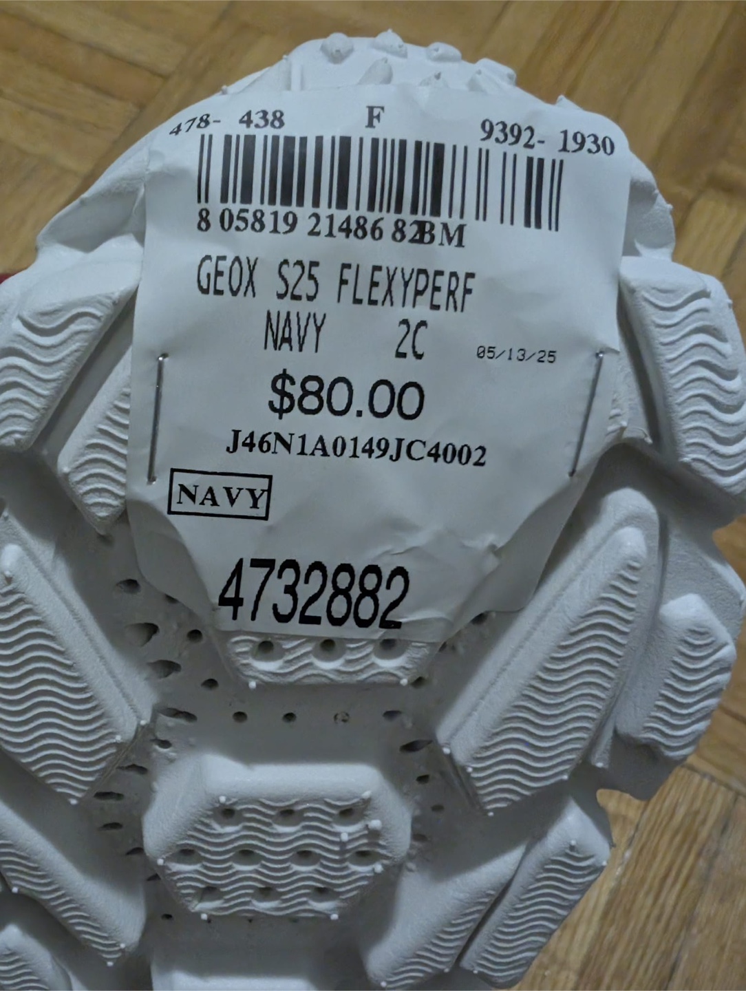 Geox S25 Flexyperf Navy Kids Shoes - Size 2C - photo 2