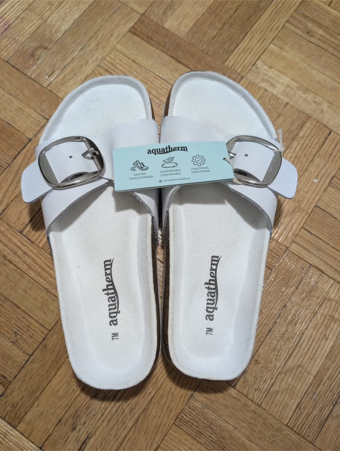 Aquatherm White Slides - Size 7 thumbnail
