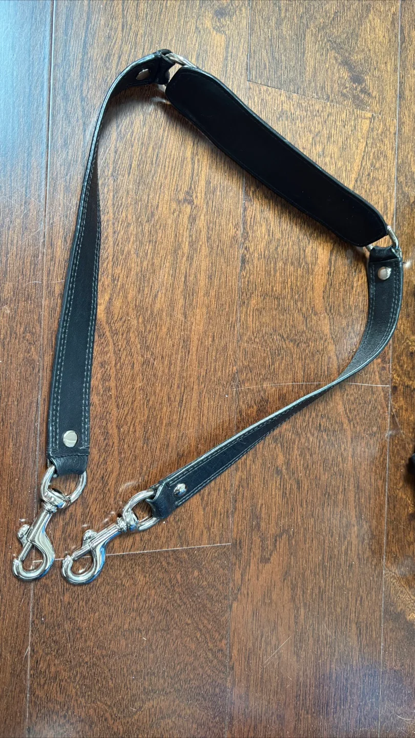 Coach Black Leather Satchel Bag image indicator(6)