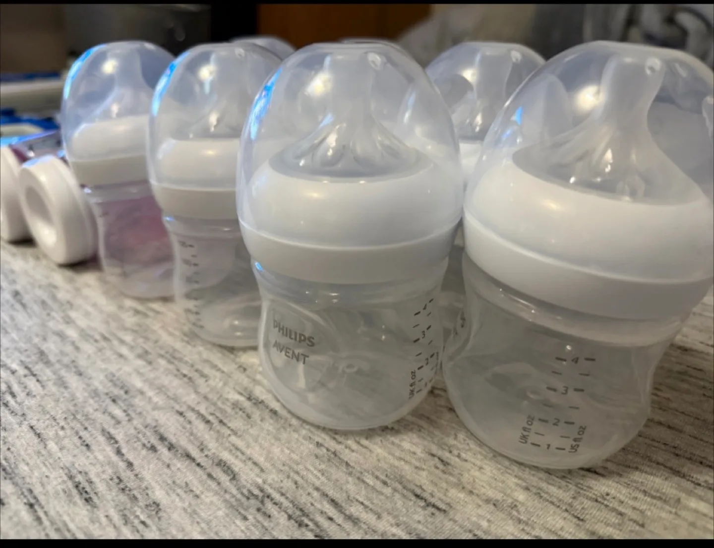 Philips Avent Baby Bottles,unused brushes  & Sterilizer Bags thumbnail