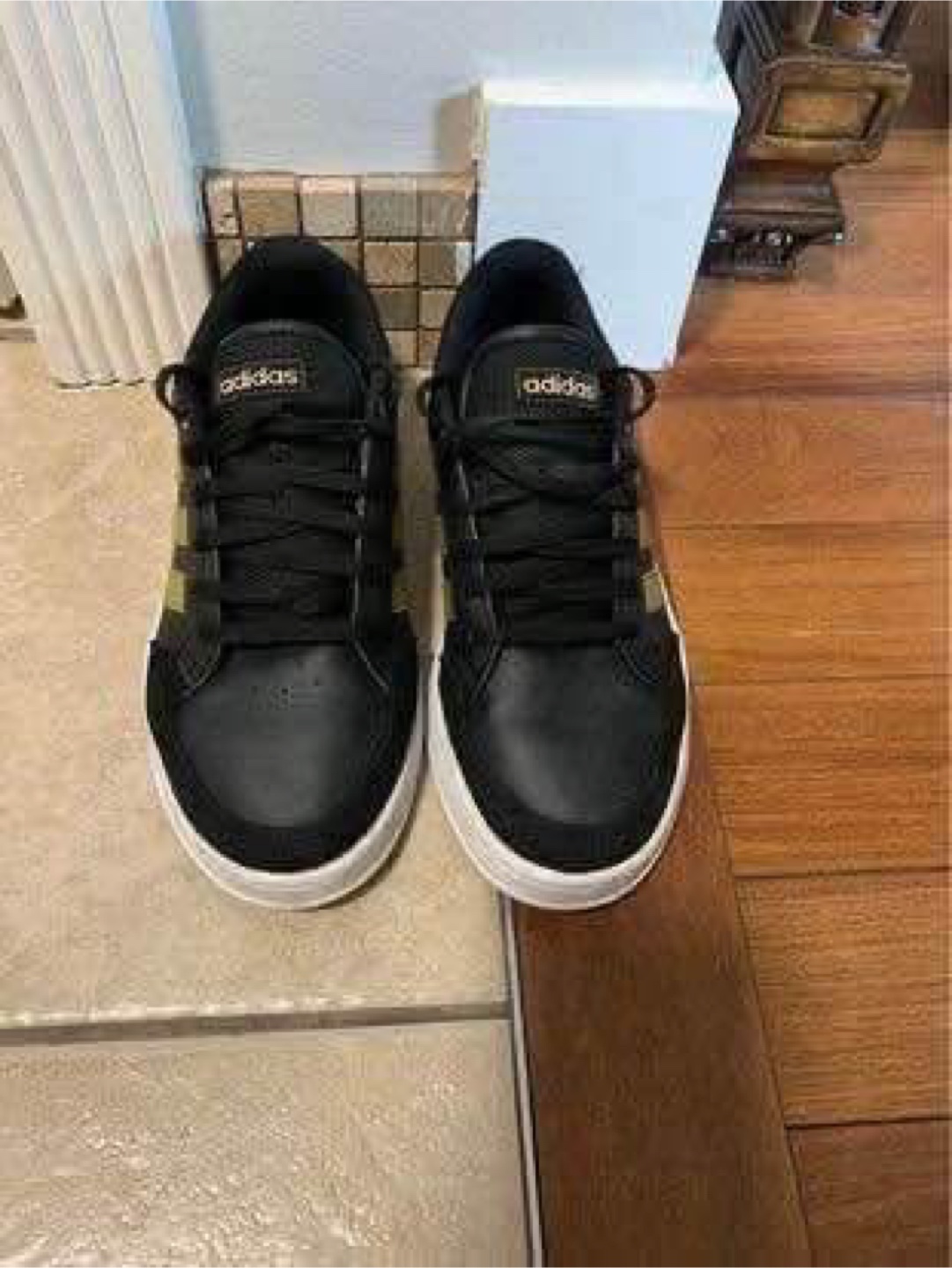 Adidas Court Team Black & Gold Shoes