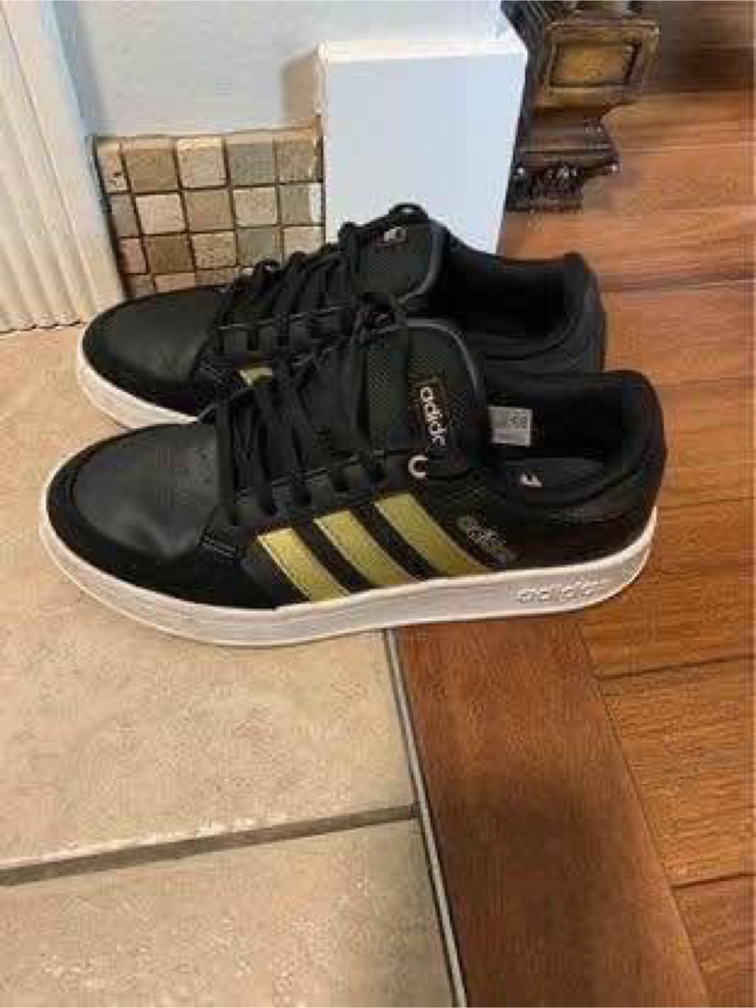 Adidas Court Team Black & Gold Shoes - photo 2