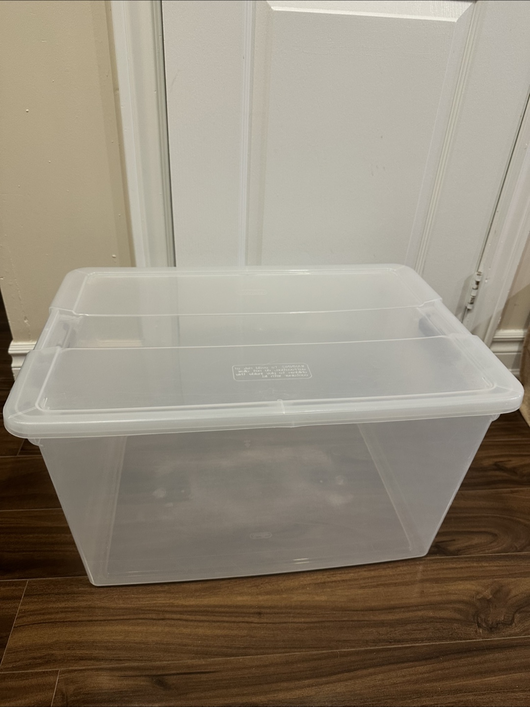 Sterilite Clear Storage Box with Lid
