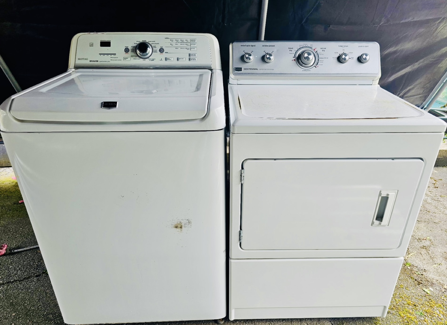 Maytag top load high efficiency  Washer and Dryer