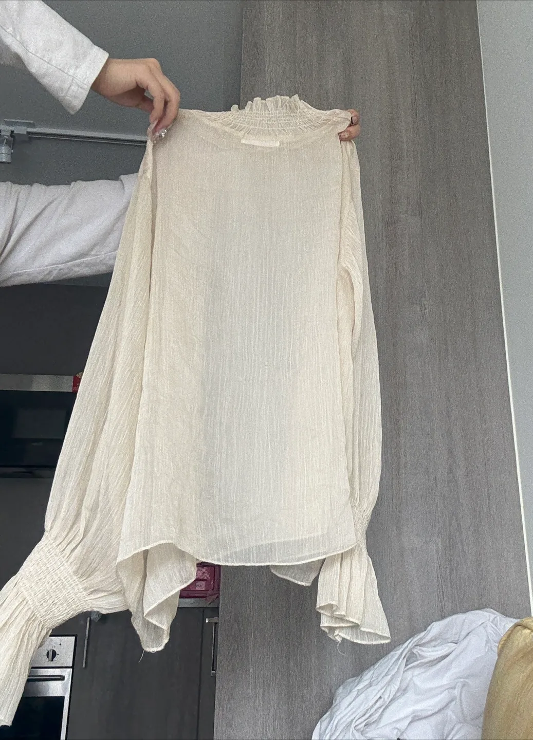 Oak&Fort Beige Long Sleeve Blouse thumbnail