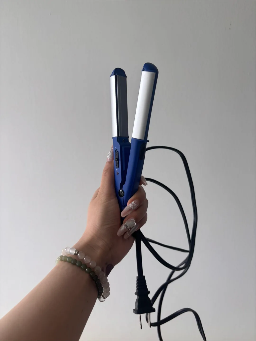Travel size Blue Hair straightener/curler thumbnail